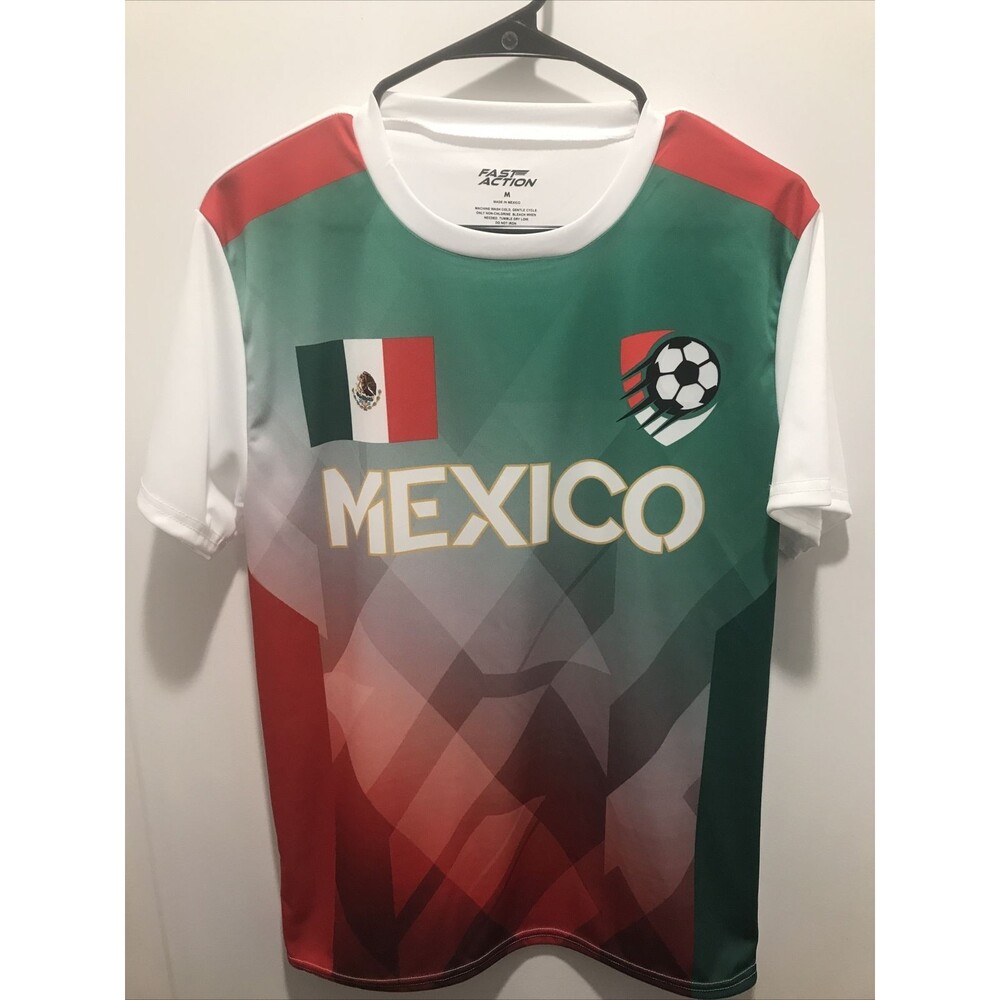Mexico National Soccer Football Team Jersey Mens Medium Fast Action NWOT